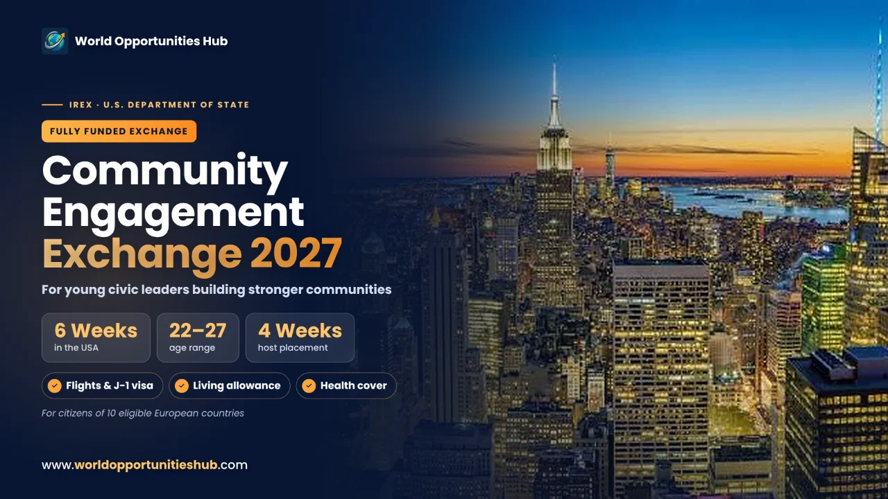 Community Engagement Exchange (CEE) Program 2027 in the USA (Fully Funded)