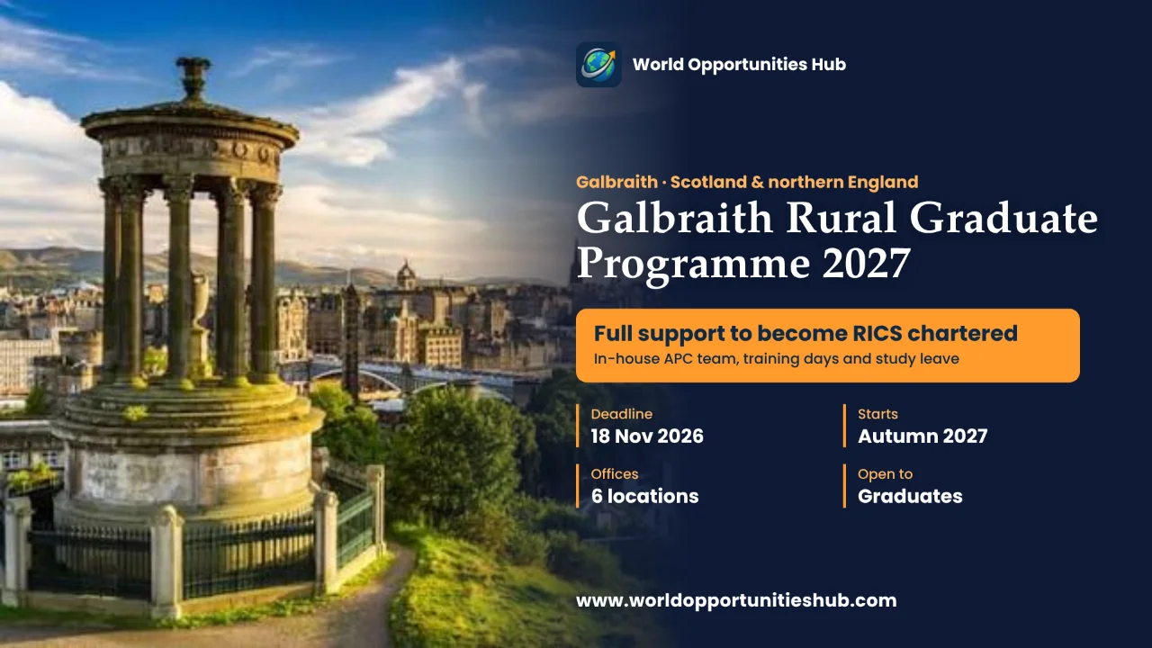 Galbraith Graduate Programme 2027: Start Your Rural Surveying Career in Scotland and Northern England