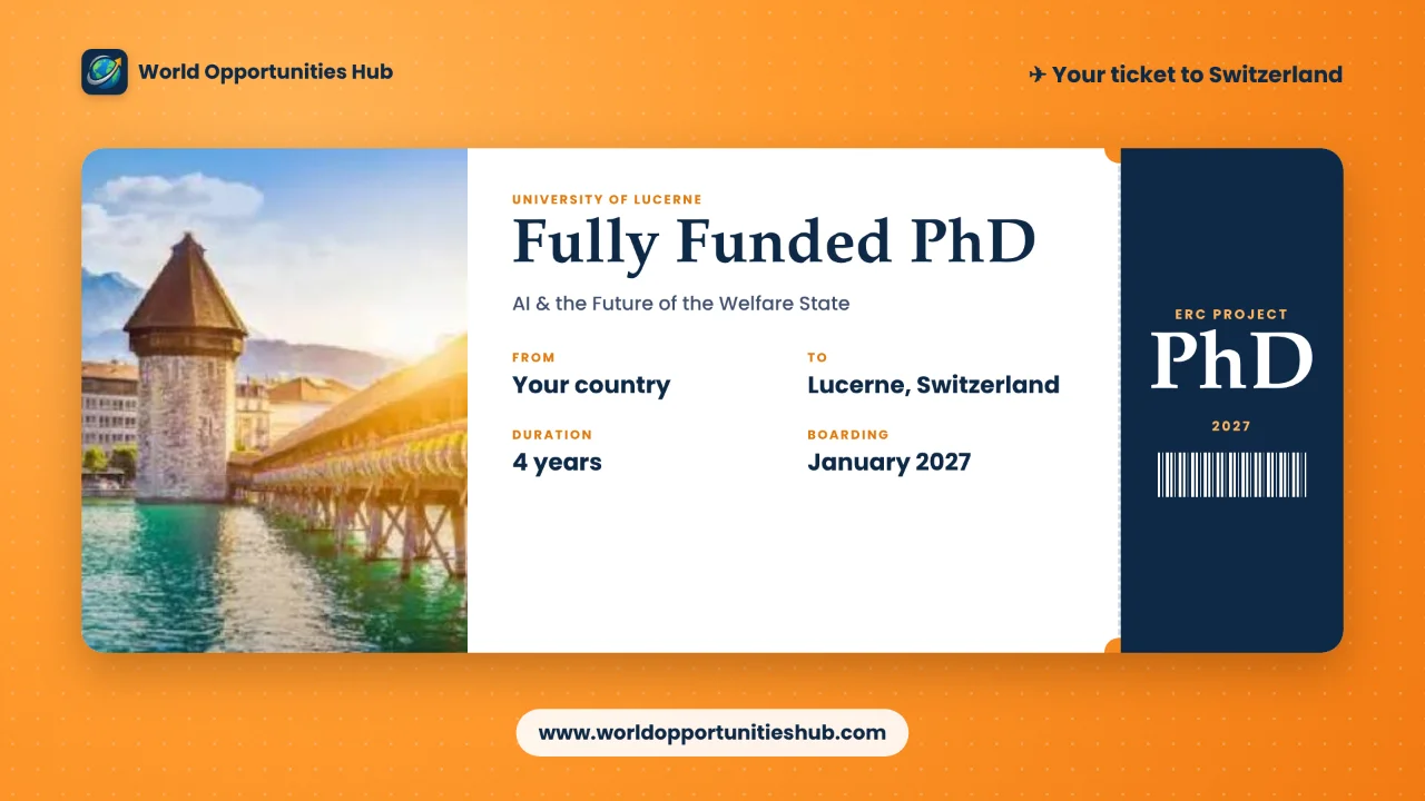 Fully Funded PhD Position in Switzerland: AI and the Future of the Welfare State