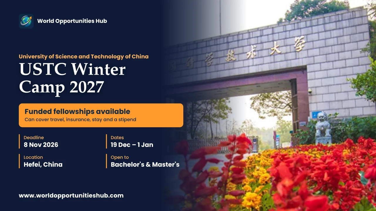 USTC International Winter Camp 2027 in China (Funded Fellowships ...